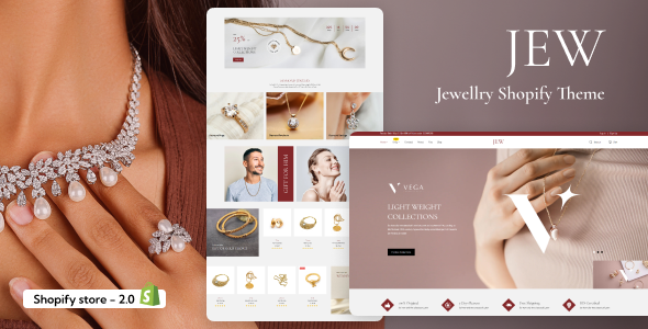 Jew Modern Jewelry Store Shopify Theme by BuddhaThemes